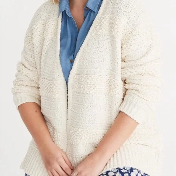 Madewell Cozy Cream Textured Women's Sweater - Picture 5 of 6